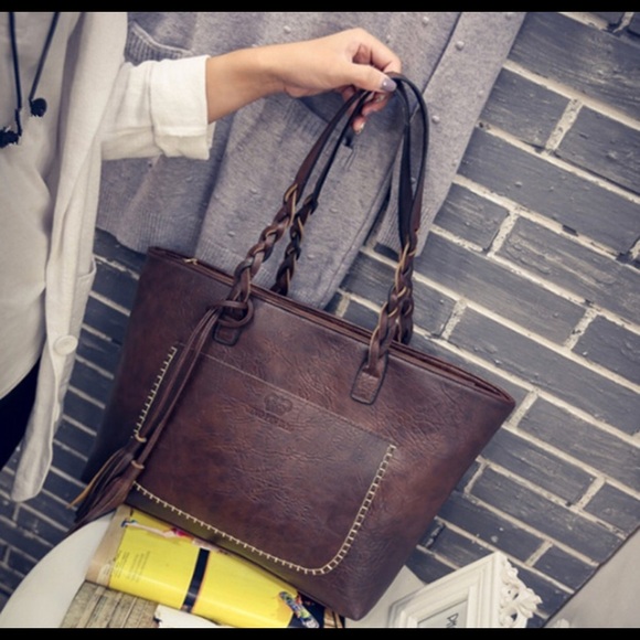 PU Leather Tote Shoulder Bags - Picture 4 of 4